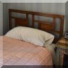 F64. Mid Century twin bed with headboard. 41”h 